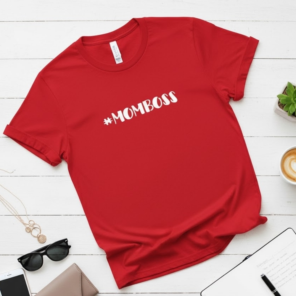 3/$20 Custom Hashtag Mom Boss Gildan Relaxed Tshirt Top Entrepreneur Medium